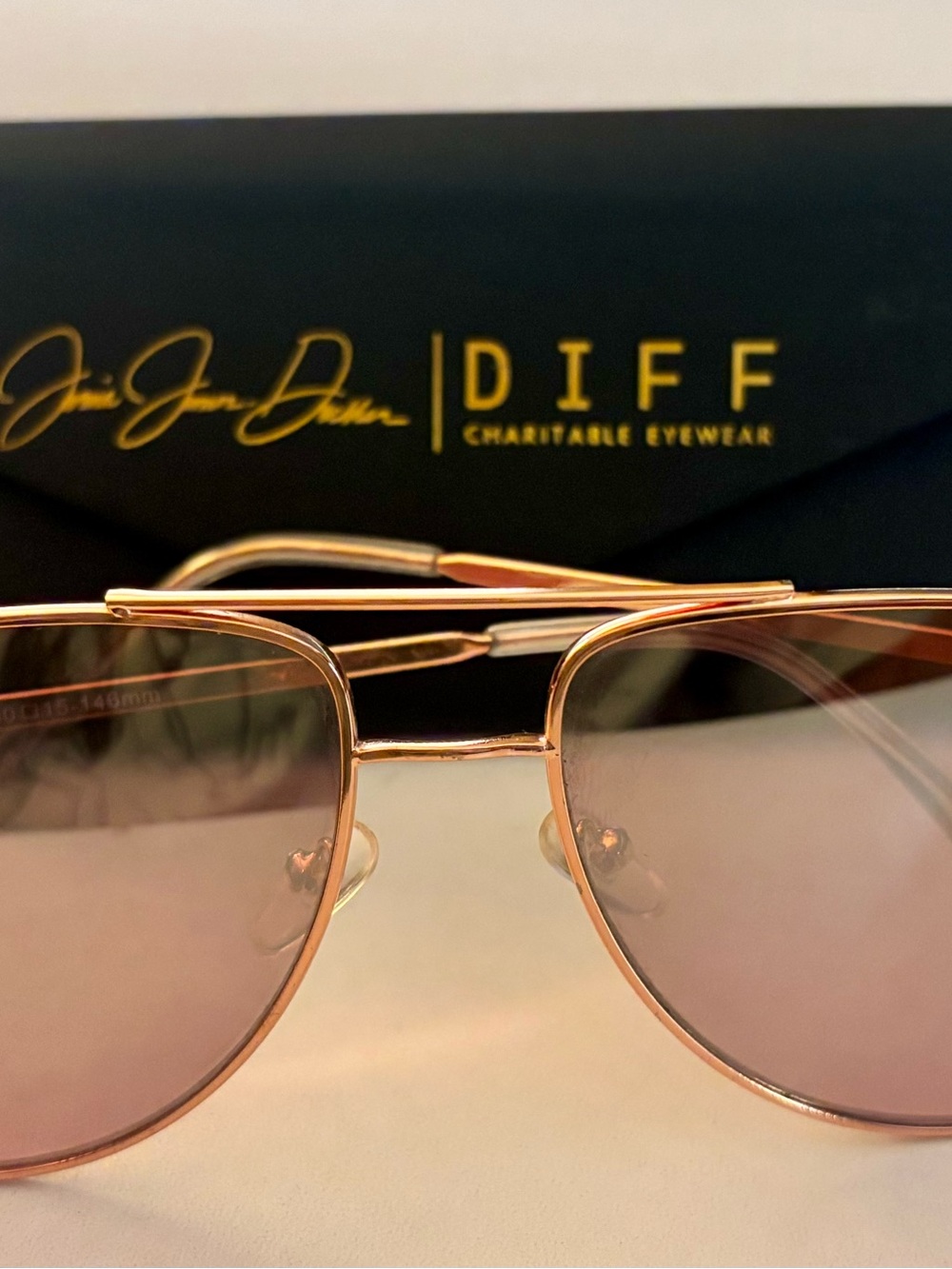 Kittenish Rose Gold Aviator Sunglasses